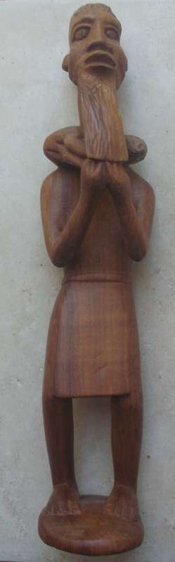Wood Carving - Oriental Male - 36cm