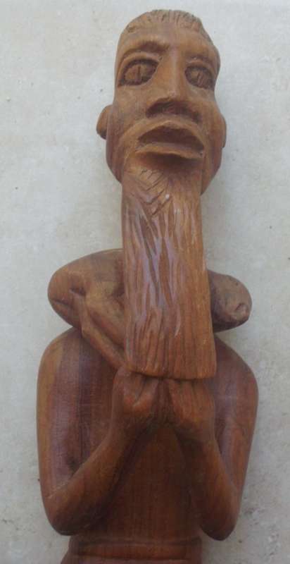 Wood Carving - Oriental Male - 36cm