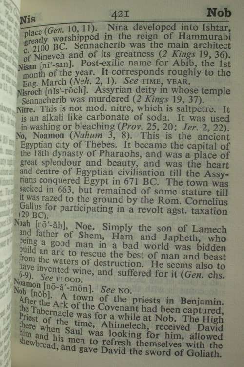 Bible - The Bible Dictionary - Pocket - 1968