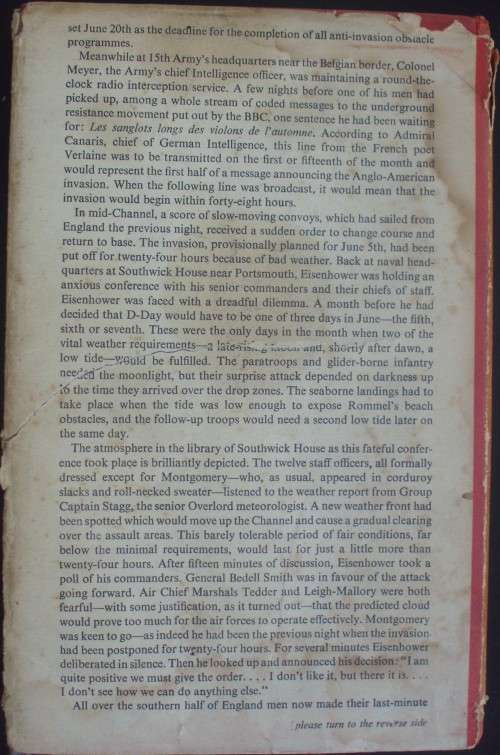 Book - The Longest Day - Cornelius Ryan - 1960 - 1st Ed
