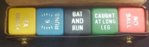 Cricket Game - 4 Piece Dice Set - Vintage