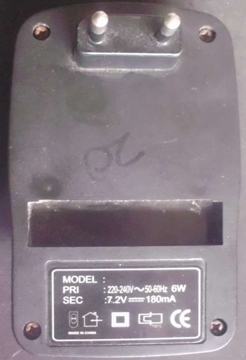 Battery Charger - Mightiness 7,2V x 180ma