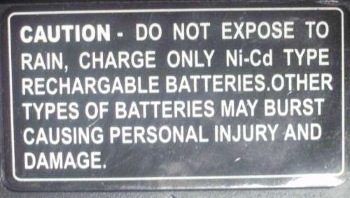 Battery Charger - Mightiness 7,2V x 180ma