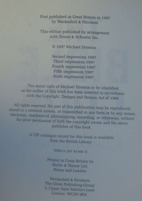Bible - The Bible Code - Michael Drosnin - 1987