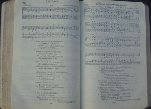 Bible - Methodist Hymn Book With Tunes - Undated