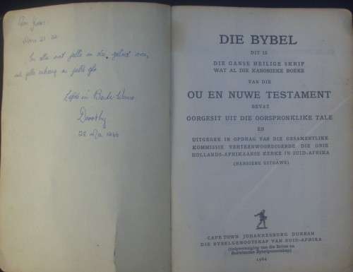 Bible - Die Bybel - 1964