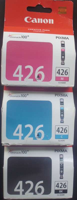 Printer Ink - Canon - CLI-426 - Black/blue/Magenta - Original
