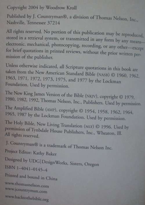 Bible/Book - People Of The Bible - Woodrow Kroll - 2004