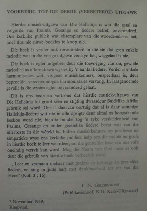 Bible/Songbook - Die Halleluja - 1965