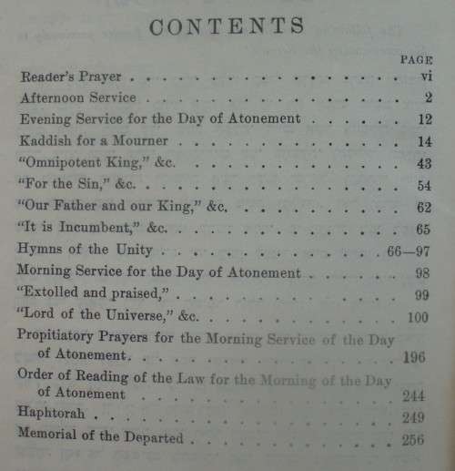 Bible/Book - Day Of Atonement x 2 - Jewish - Vintage