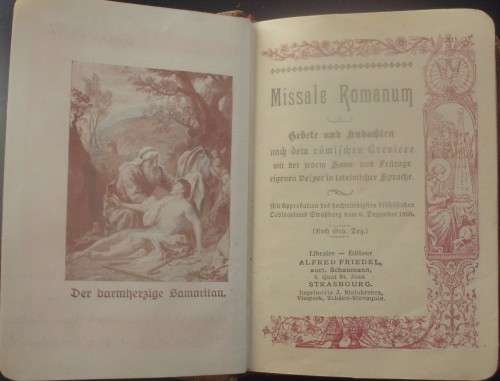 Bible - Missale Romanum - [Roman missal] - 1899 - Very Rare