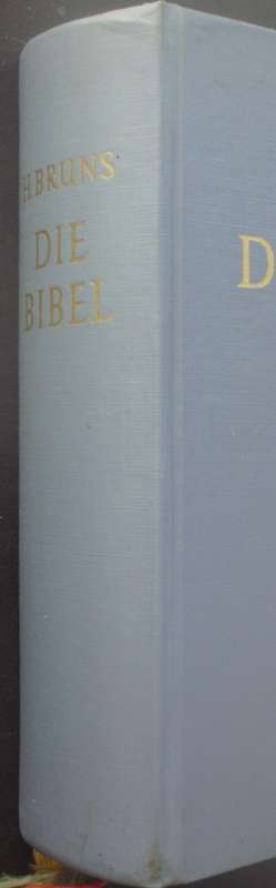 Bible - Die Bibel - Hans Bruns - German - 1964