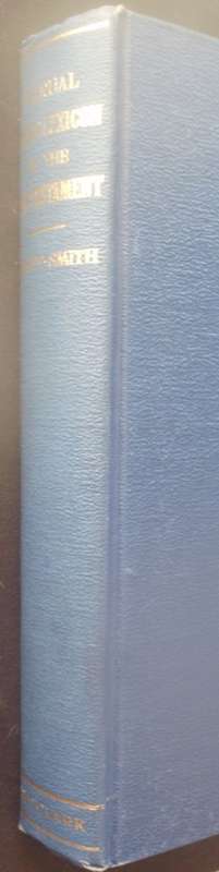 Bible - A Manual Greek Lexicon Of The NT.  - 1964