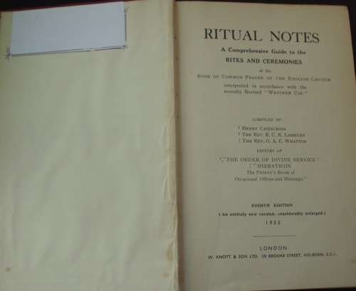 Bible/Book - Spiritual Notes - 1935