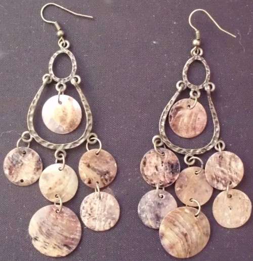 Costume Jewellery - Earrings - Copper Colour - Vintage