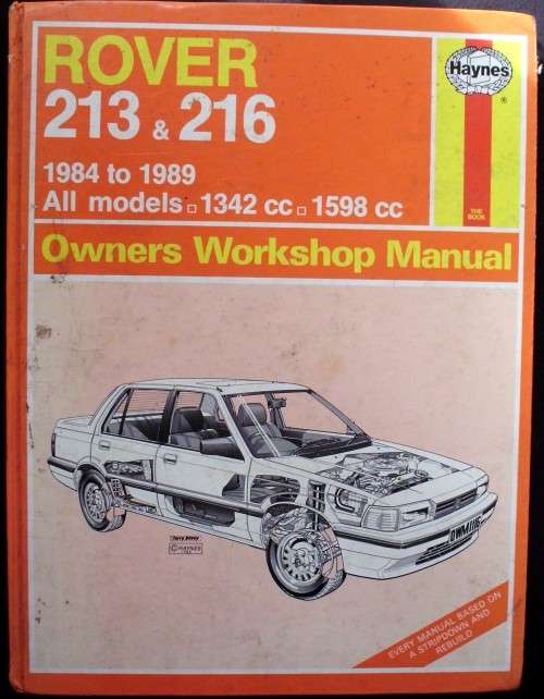 Workshop Manual - Rover 213 + 216 - 1984/1989