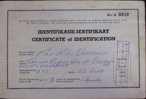 Owners Manual - Citroen GS  - Scarce