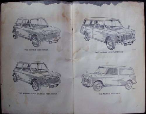 Owners Manual - Morris Mini Minor - Scarce