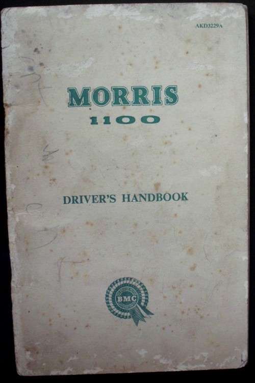 Owners Manual - Morris 1100 - Scarce