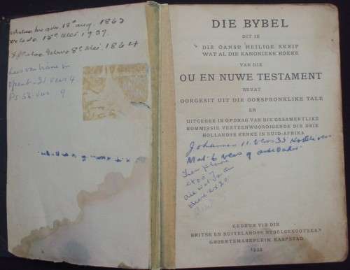 Bible - Die Bybel - 1933 - Extremely Rare!