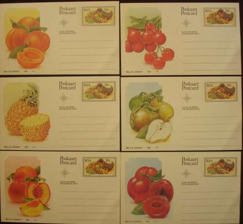 Postcards x 6 RSA 1982 unused