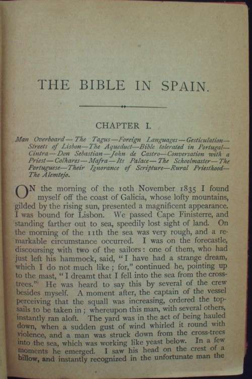 Bible/Book - The Bible In Spain - George Borrow - 1800s