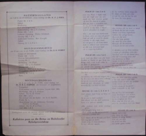 Bible Pamphlet - Acceptance of Historic 1933 Bible - 1933