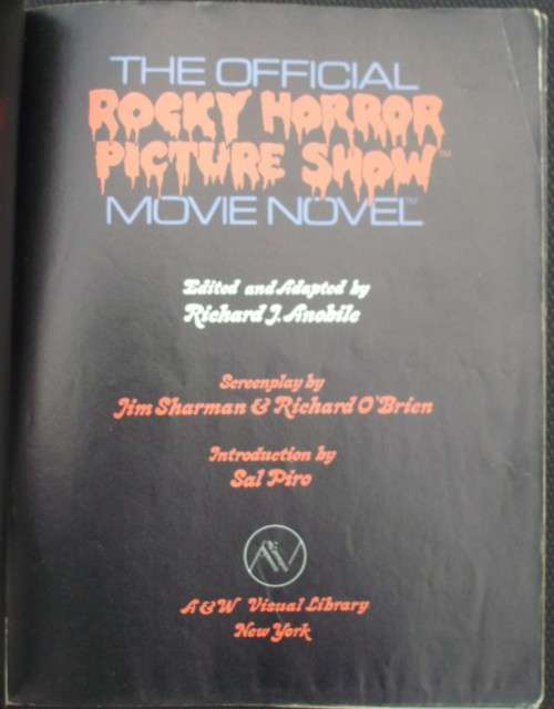 Book - The Rocky Horror Picture Show - Original - 1980
