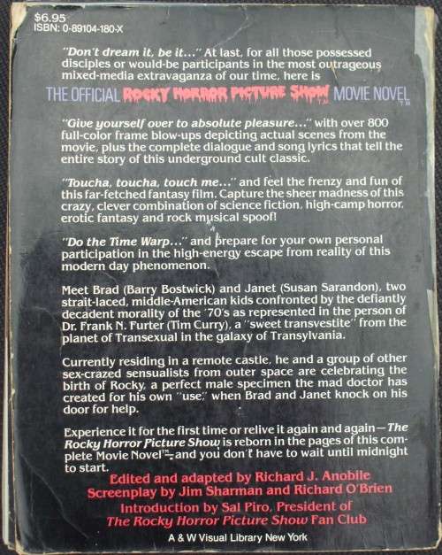 Book - The Rocky Horror Picture Show - Original - 1980