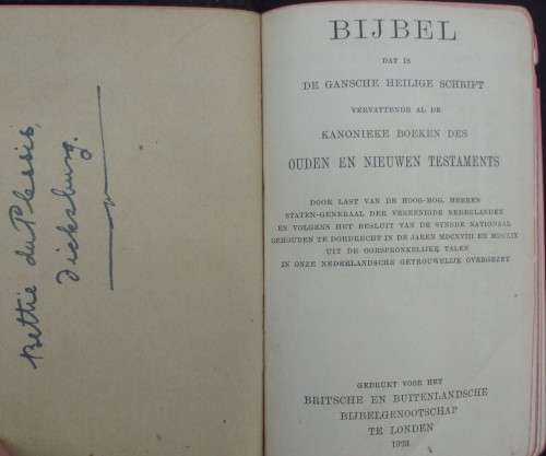 Bible - Bijbel - Holland - 1923 - Pocket