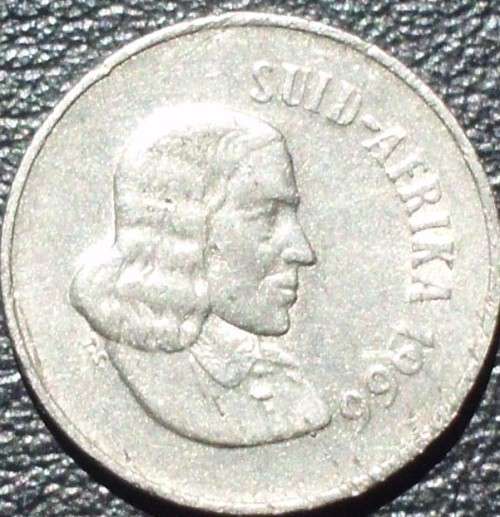 Coin - RSA 10 Cent 1966 Afrikaans - Scarce