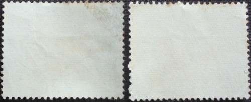 Stamp - Union Of SA X 2 - Revenue 6P - 1952 - Used - 1 x Language Error
