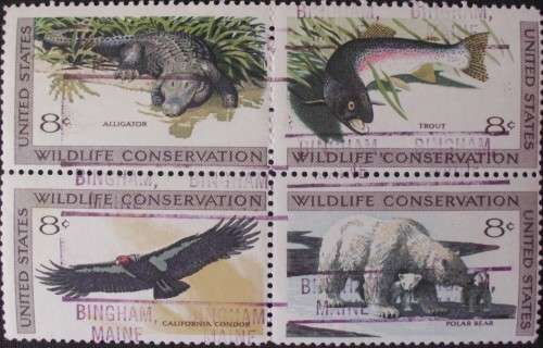Stamp - USA - Wildlife Coservation - Block Of 4 - 1971 - O/S - Error