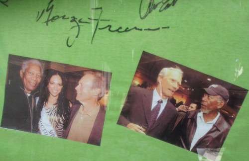 T-shirt + Cap signed - Clint Eastwood+ Morgan Freeman
