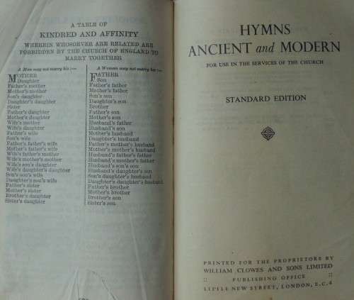 Bible /Book - Common Prayer/Hymns A+M - 1940 - Pocket