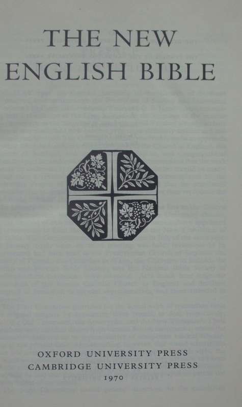 Bible - New English Bible - 1970