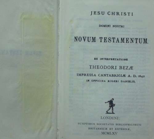 Bible - Novum Testamentum Et Psalmi - Pocket - 1965
