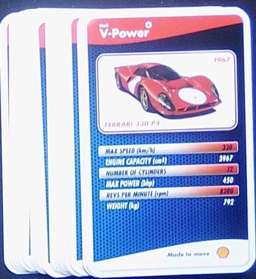 Cards - Shell V-Power - Ferrari - mixed x 36