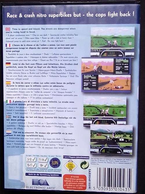 Game - Sega - Road Rash 2 - 16bit - Original