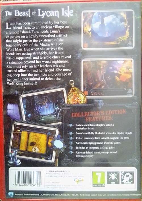 PC Game - The Beast Of Lycan Isle - Collectors Edition - Unused