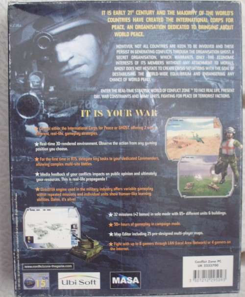 PC Game - Conflict Zone - 2001 - Unused