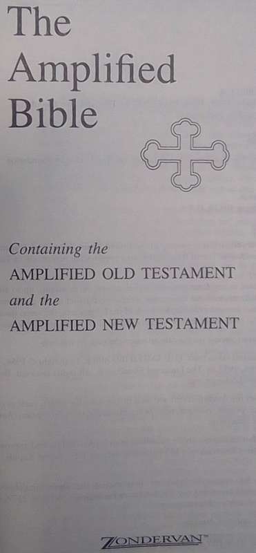 Bible - The Holy Bible - Ampified - 1987 - Zondervan - USA