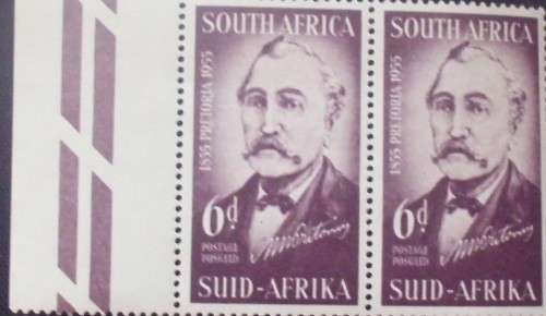 Stamp - Union Of SA - 1955 - 6D - Pretorius - MNH