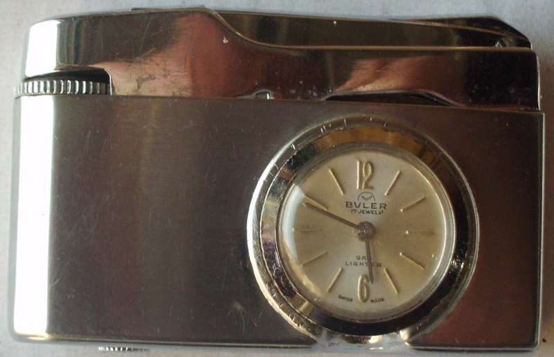 Gas Lighter - Buler - With Clock - In Original Box