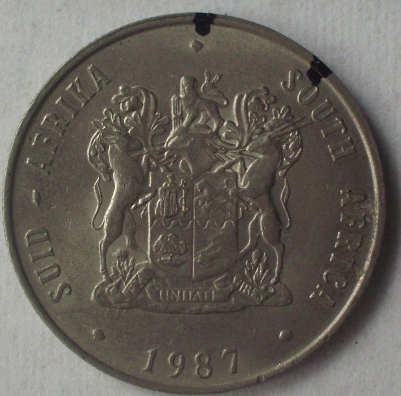 Coin - RSA - R1 - 1987 - Error - Rotated Die