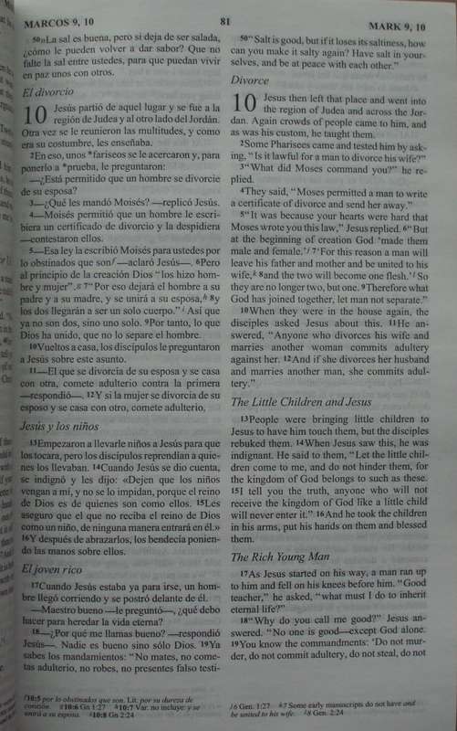 Bible - The New Testament In Spanish/English - 1995