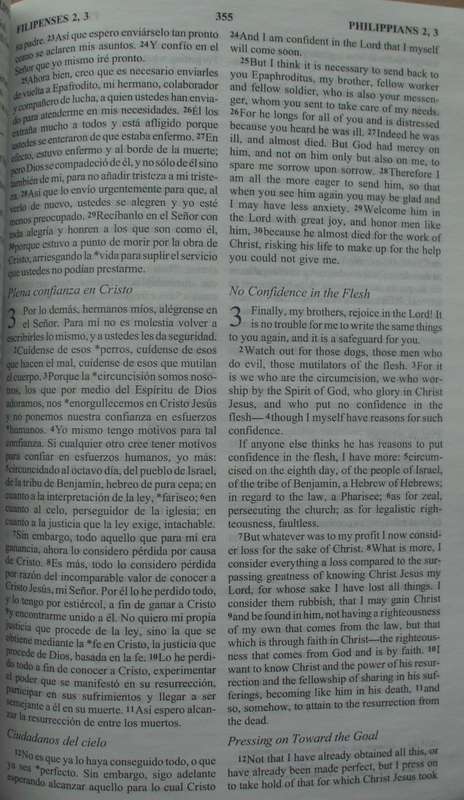 Bible - The New Testament In Spanish/English - 1995