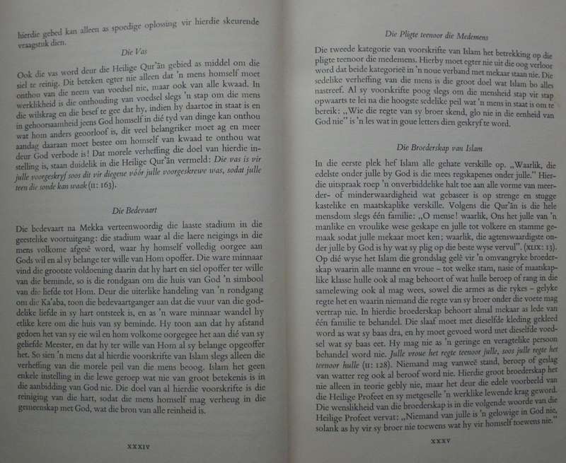 Bible - Die Heilige Quran/Koran - Afrikaans - 1961