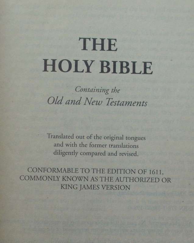 Bible - The Holy Bible - KJV - 2002 - S/C
