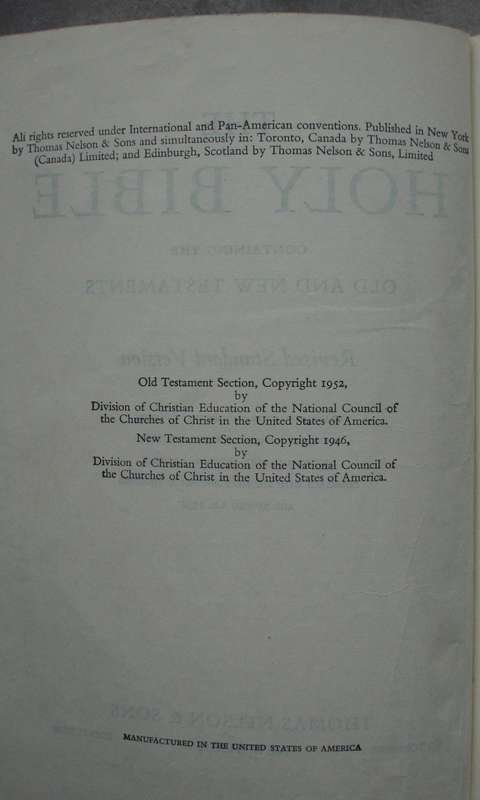 Bible - The Holy Bible - Revised - 1952